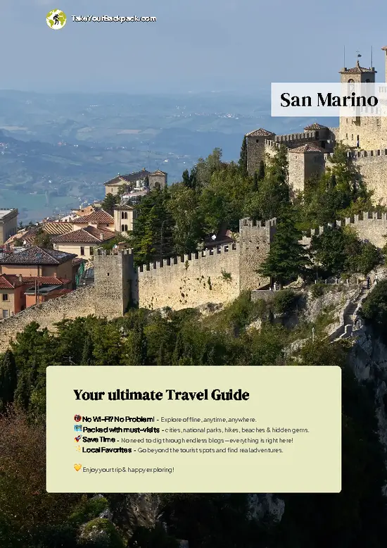 example page 0 from our offline Travel Guide for San Marino